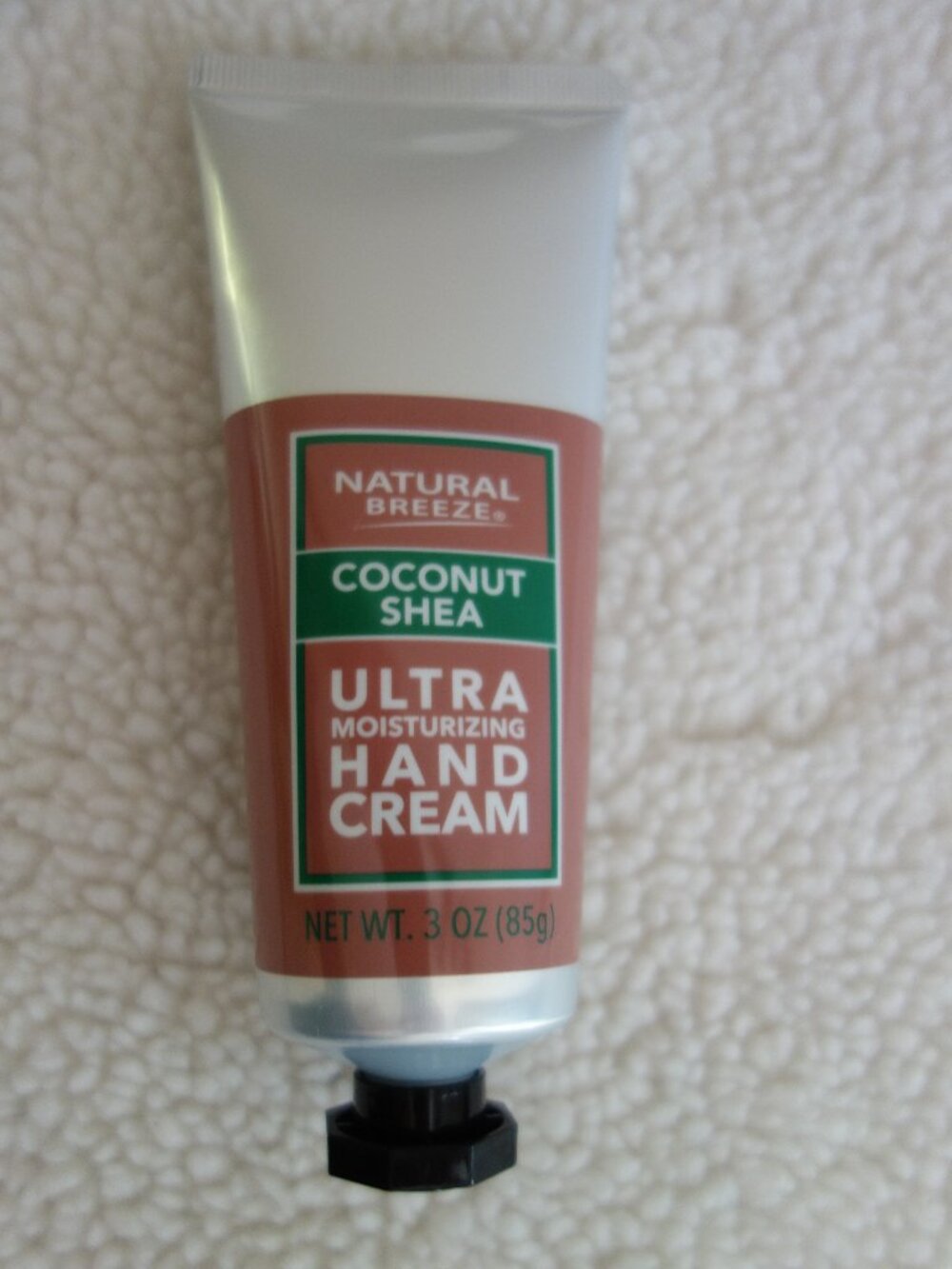 New Sealed NATURAL BREEZE Coconut Shea Ultra Moisturizing Hand Cream 3oz